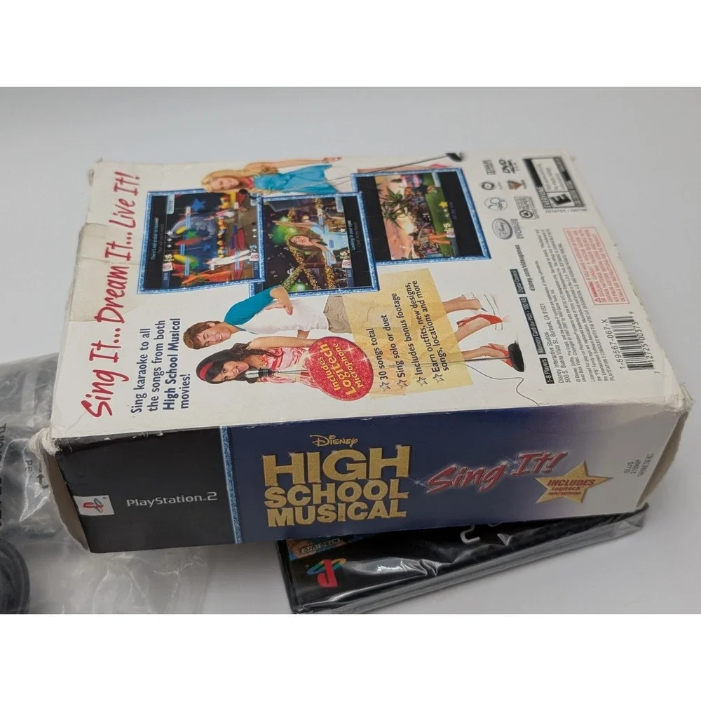 Sony PS2 Bundle High School Musical: Sing It! Video Game with Microphone Sealed